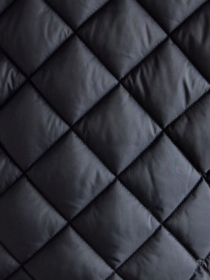 Joules Braemar Luxe Navy Blue Showerproof Diamond Quilted Coat