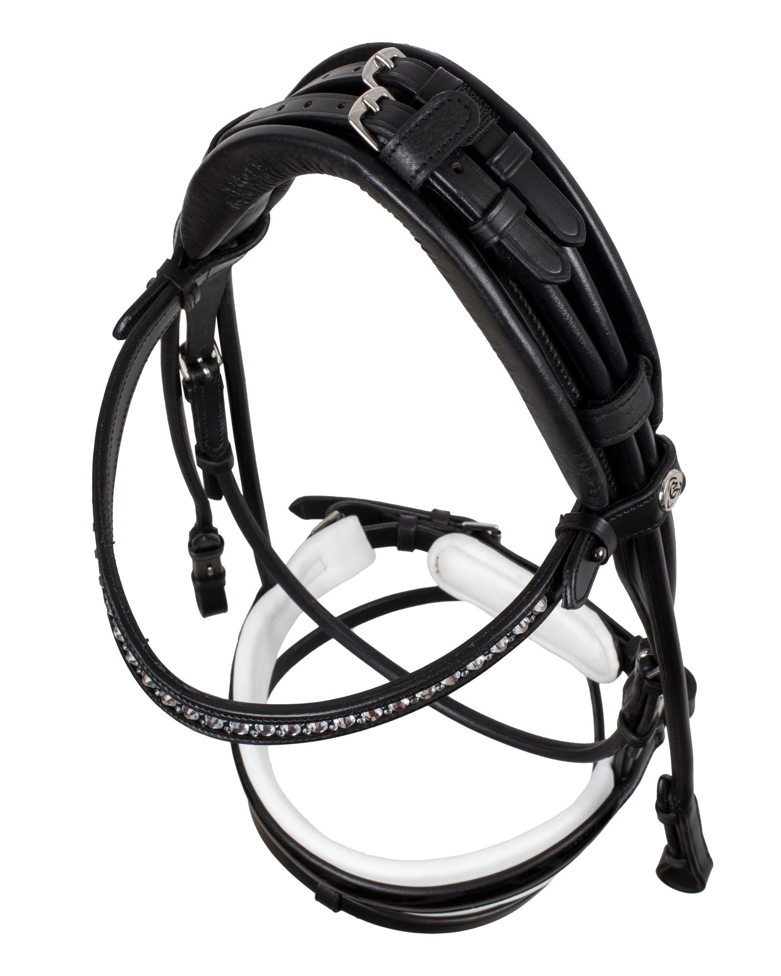 Acavallo Dalila Bridle Calfskin Black/White