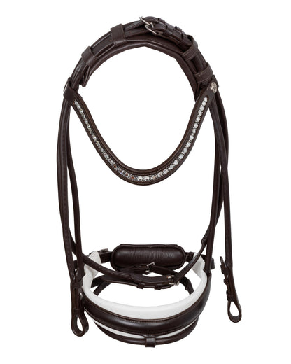 Acavallo Iris Bridle Calfskin Brown/White