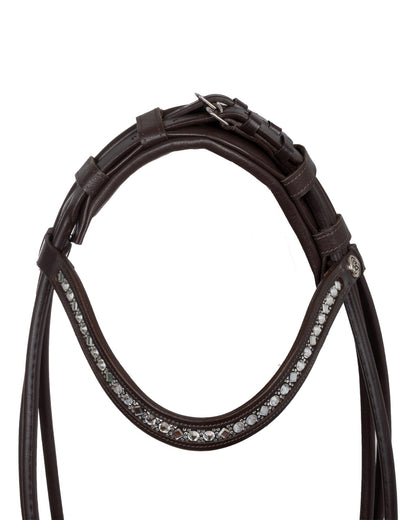 Acavallo Iris Bridle Calfskin Brown/White