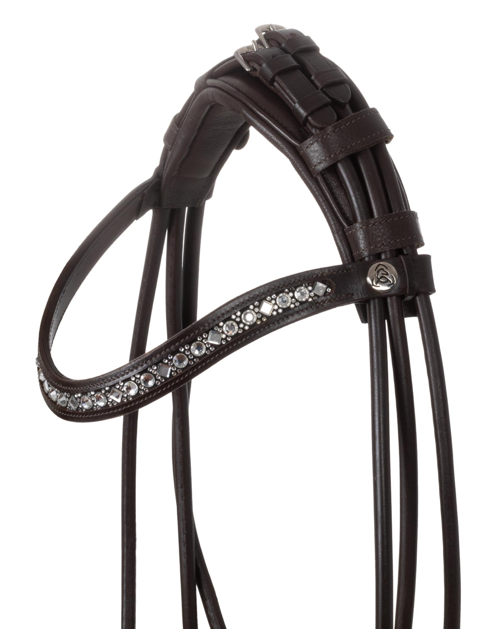Acavallo Iris Bridle Calfskin Brown/White