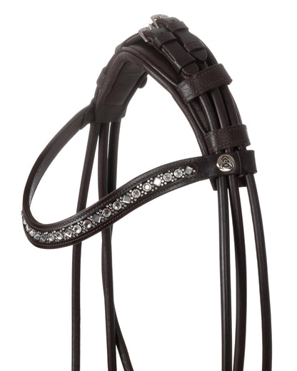 Acavallo Iris Bridle Calfskin Brown/White