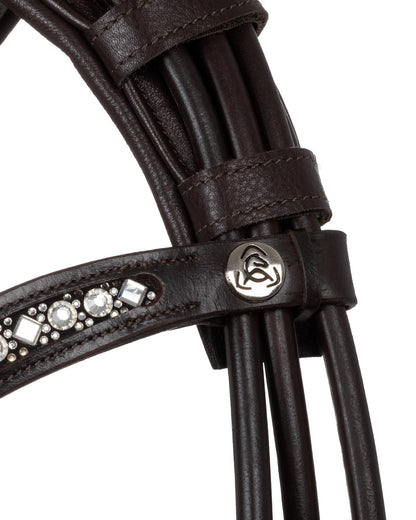 Acavallo Iris Bridle Calfskin Brown/White