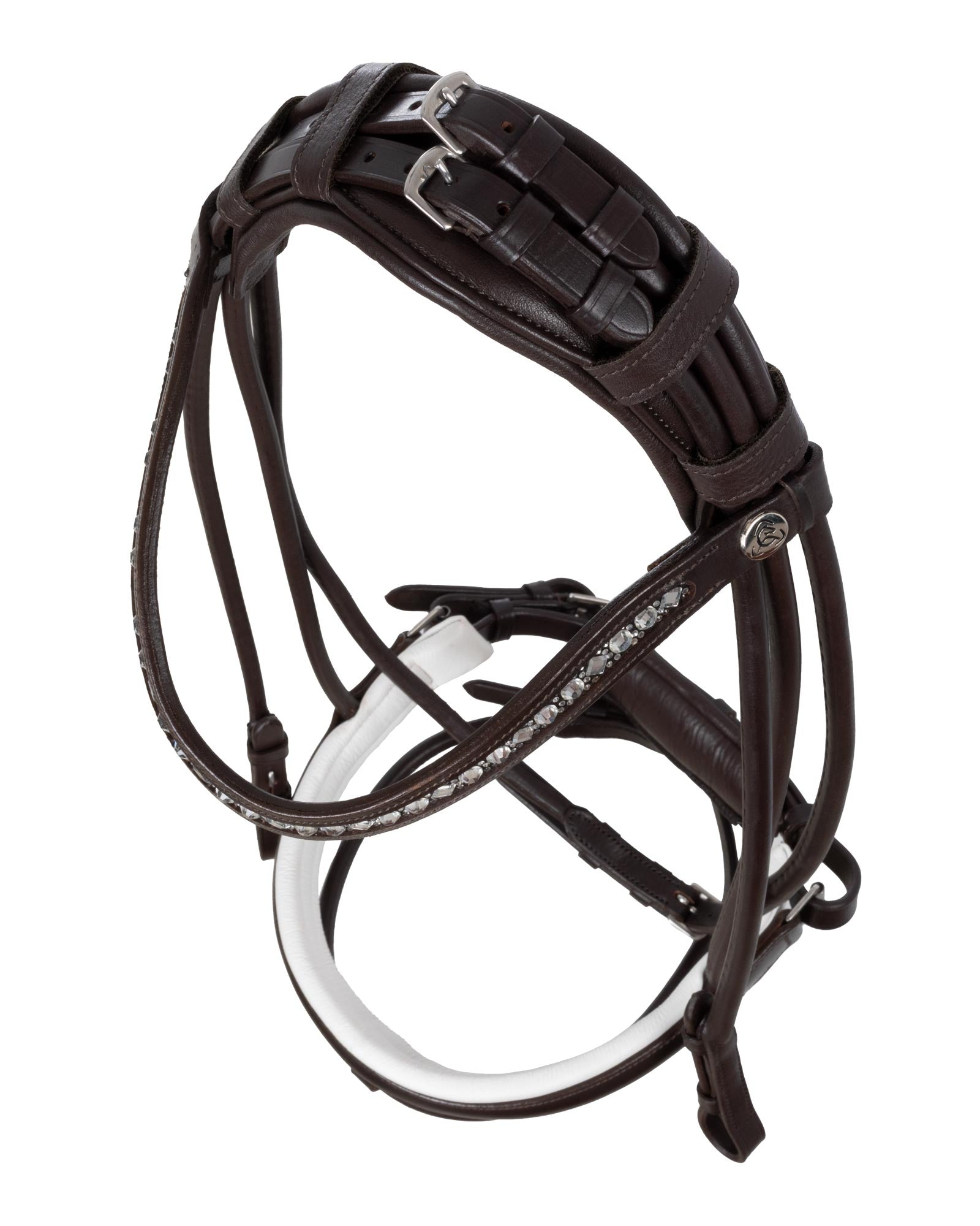 Acavallo Iris Bridle Calfskin Brown/White