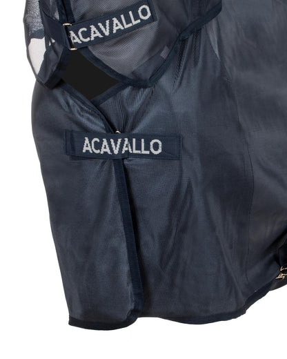 Acavallo Fly Rug In Breathable Fabric With Mask And Neck Cover Navy