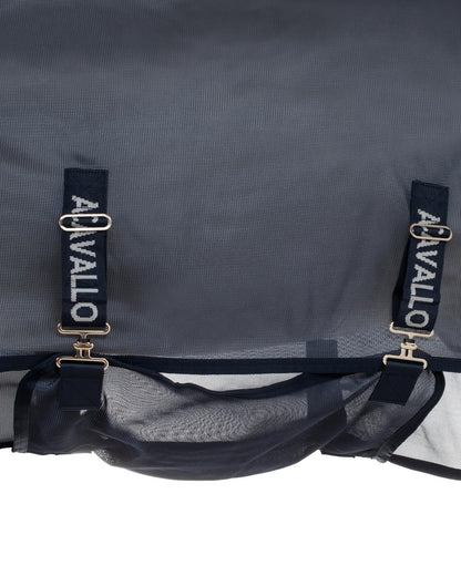 Acavallo Fly Rug In Breathable Fabric With Mask And Neck Cover Navy