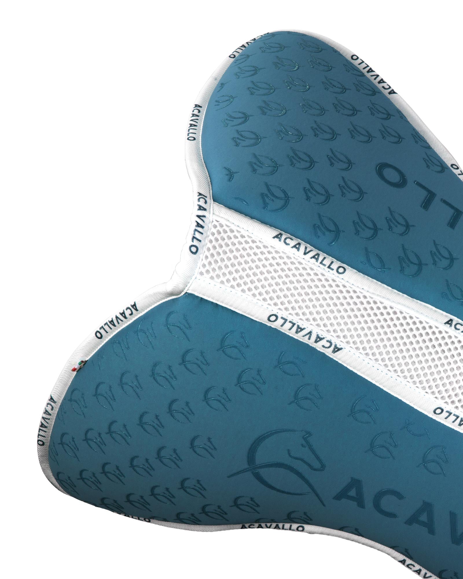 Acavallo Pad Mf Jccs Cw-3Ds Elastane & Bamboo Silicone Grip Flat Petrol/White