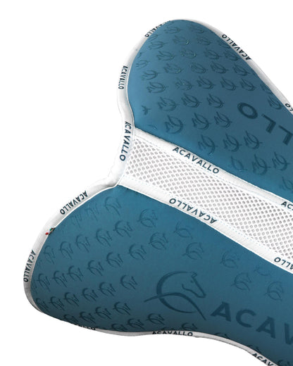 Acavallo Pad Mf Jccs Cw-3Ds Elastane & Bamboo Silicone Grip Flat Petrol/White