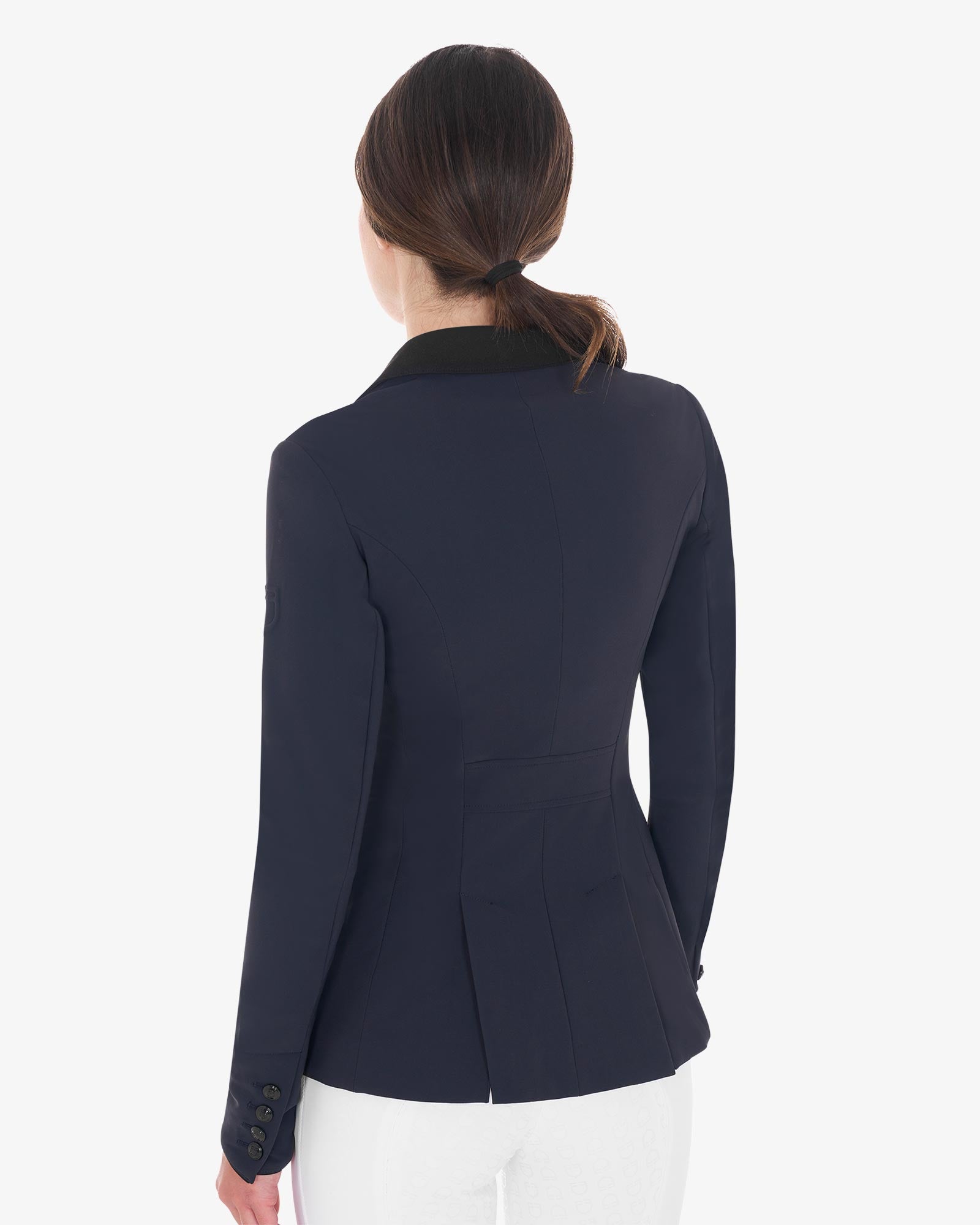 Equestro Women'S Three Button Competition Jacket Navy Blazer