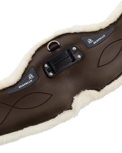 Acavallo Dressage Girth Classic Gel Sheepskin Dark Brown