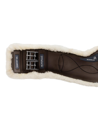 Acavallo Dressage Girth Classic Gel Sheepskin Dark Brown