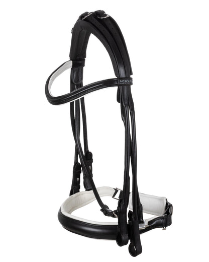 Acavallo Fornarina Bridle Laminated Calfskin Black/White