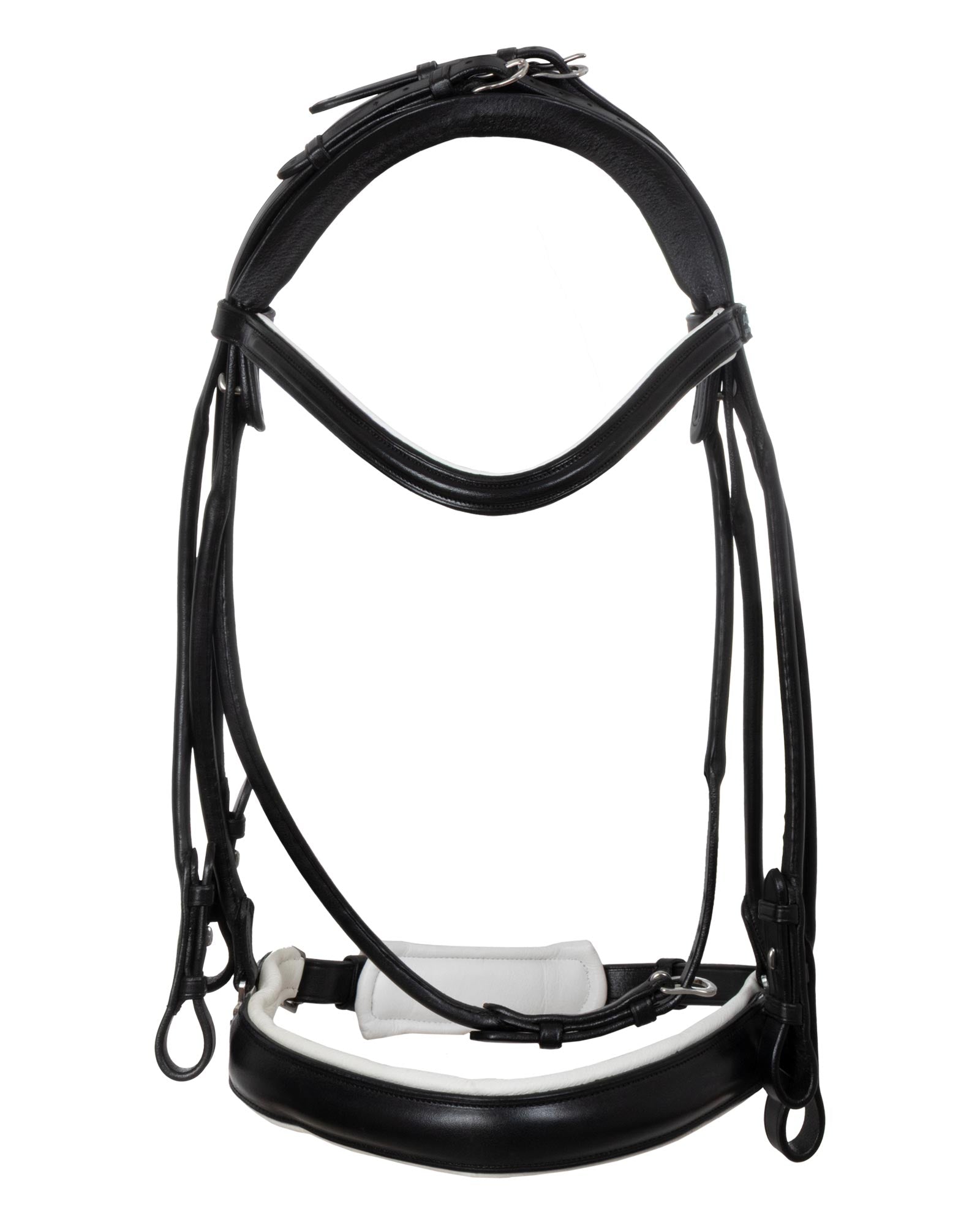 Acavallo Fornarina Bridle Laminated Calfskin Black/White