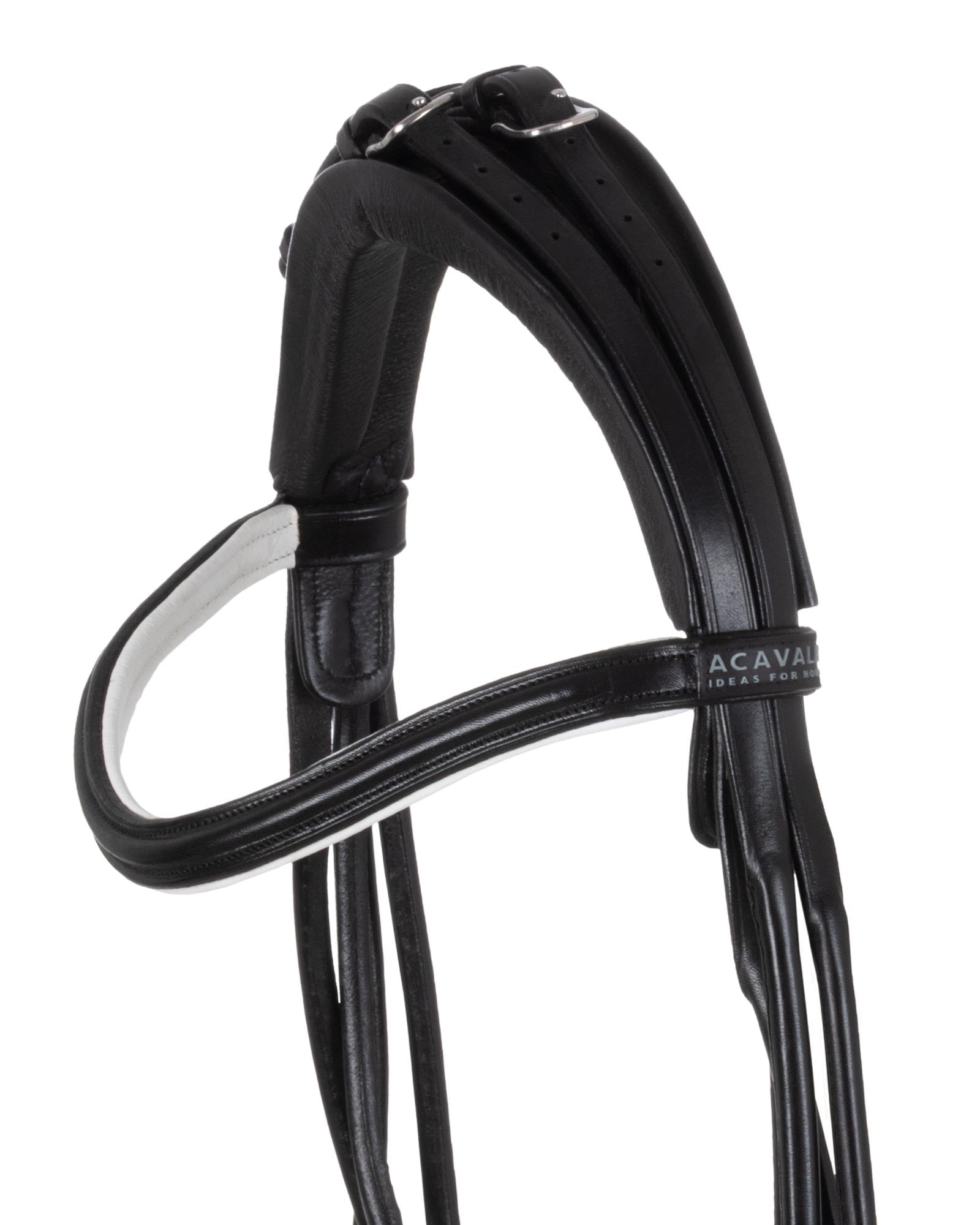 Acavallo Fornarina Bridle Laminated Calfskin Black/White