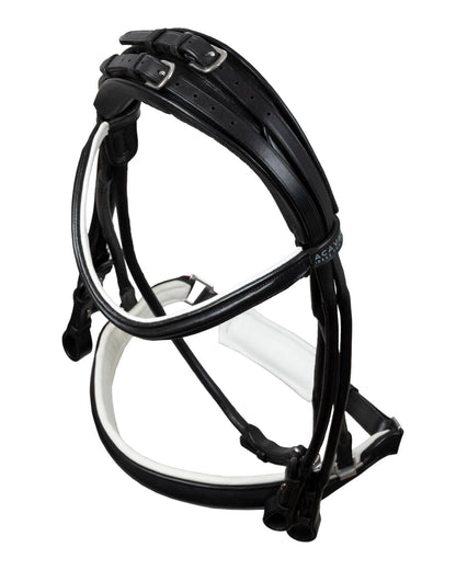 Acavallo Fornarina Bridle Laminated Calfskin Black/White