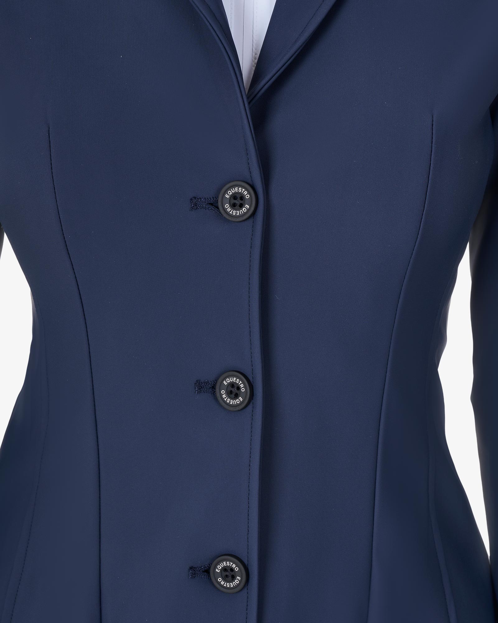 Equestro Women's Three Button Competition Jacket Equestro X Fise Navy Blazer | Equiflair