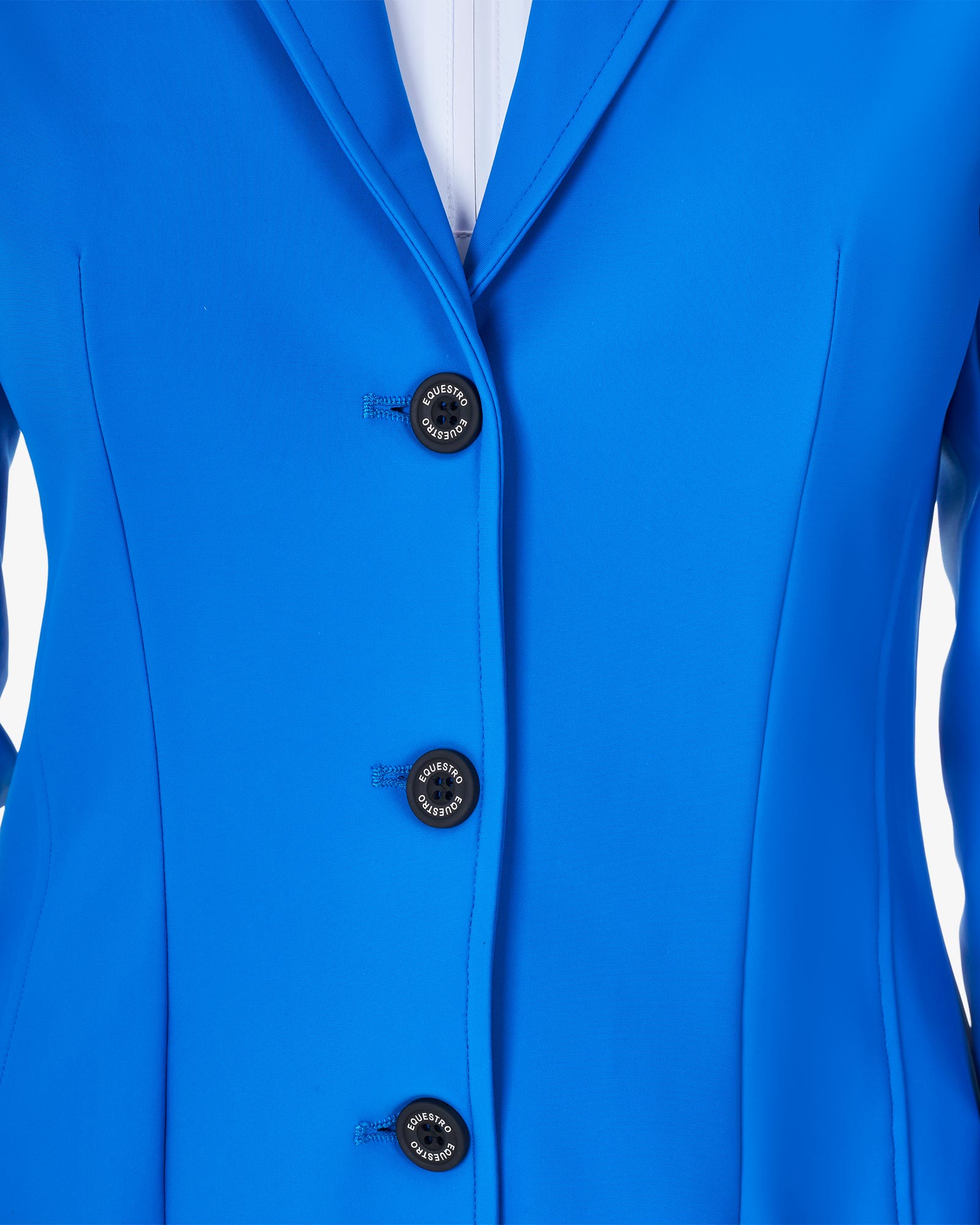 Equestro Women'S Three Button Competition Jacket Equestro X Fise Azzurro Savoia