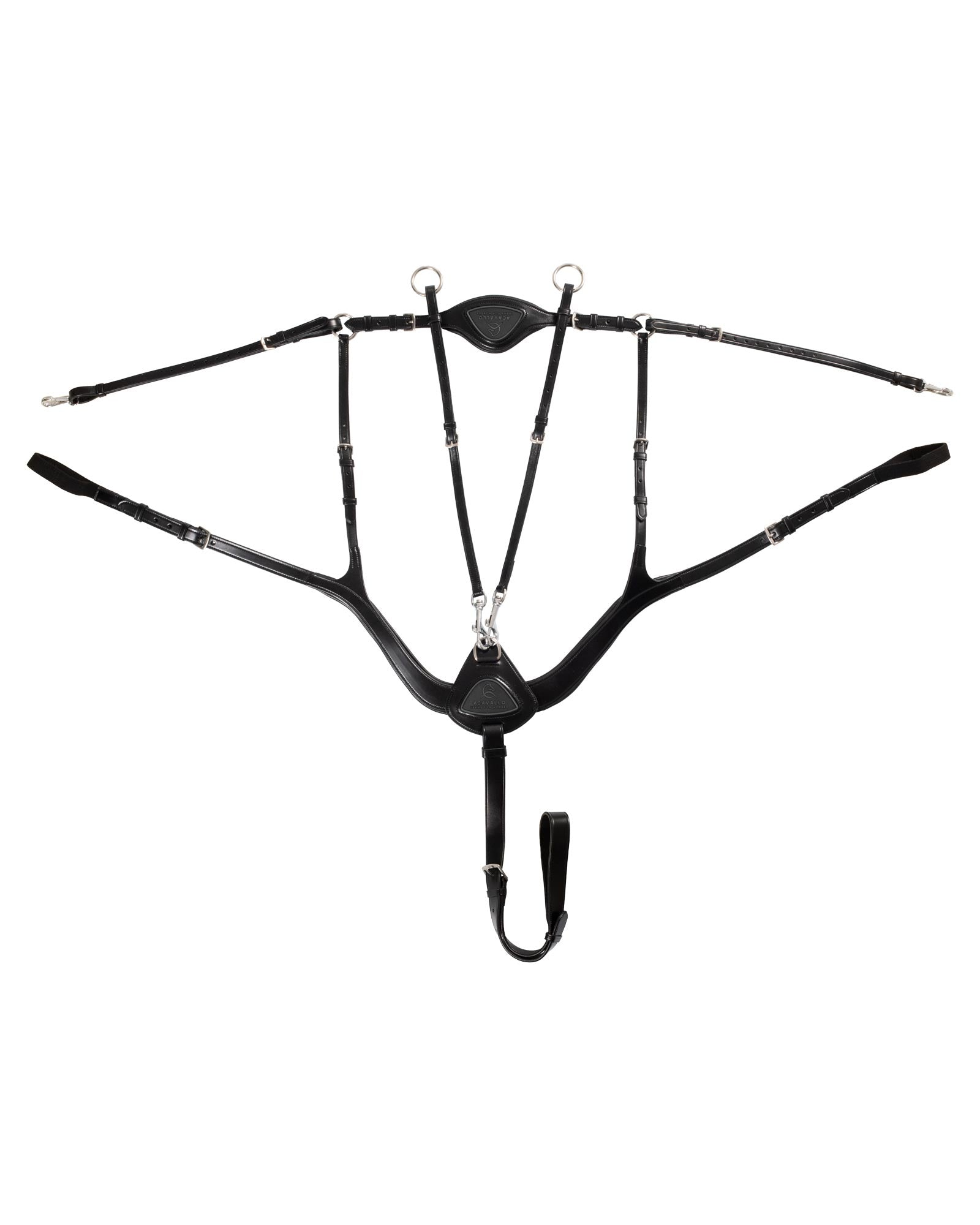 Acavallo Anatomical 5-Point Breastplate Black