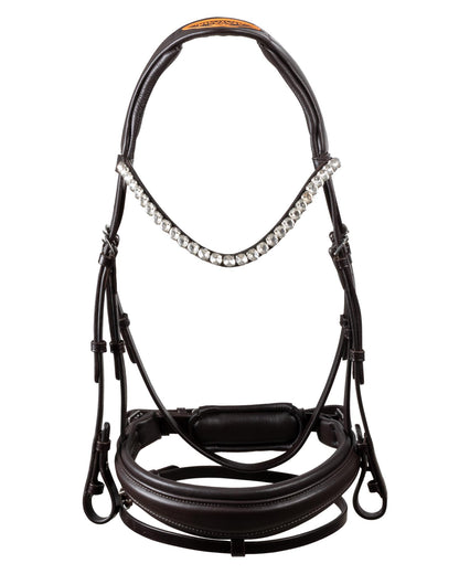 Acavallo Starry Night Calfskin Bridle Dark Brown