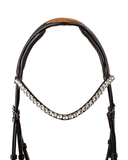 Acavallo Starry Night Calfskin Bridle Dark Brown