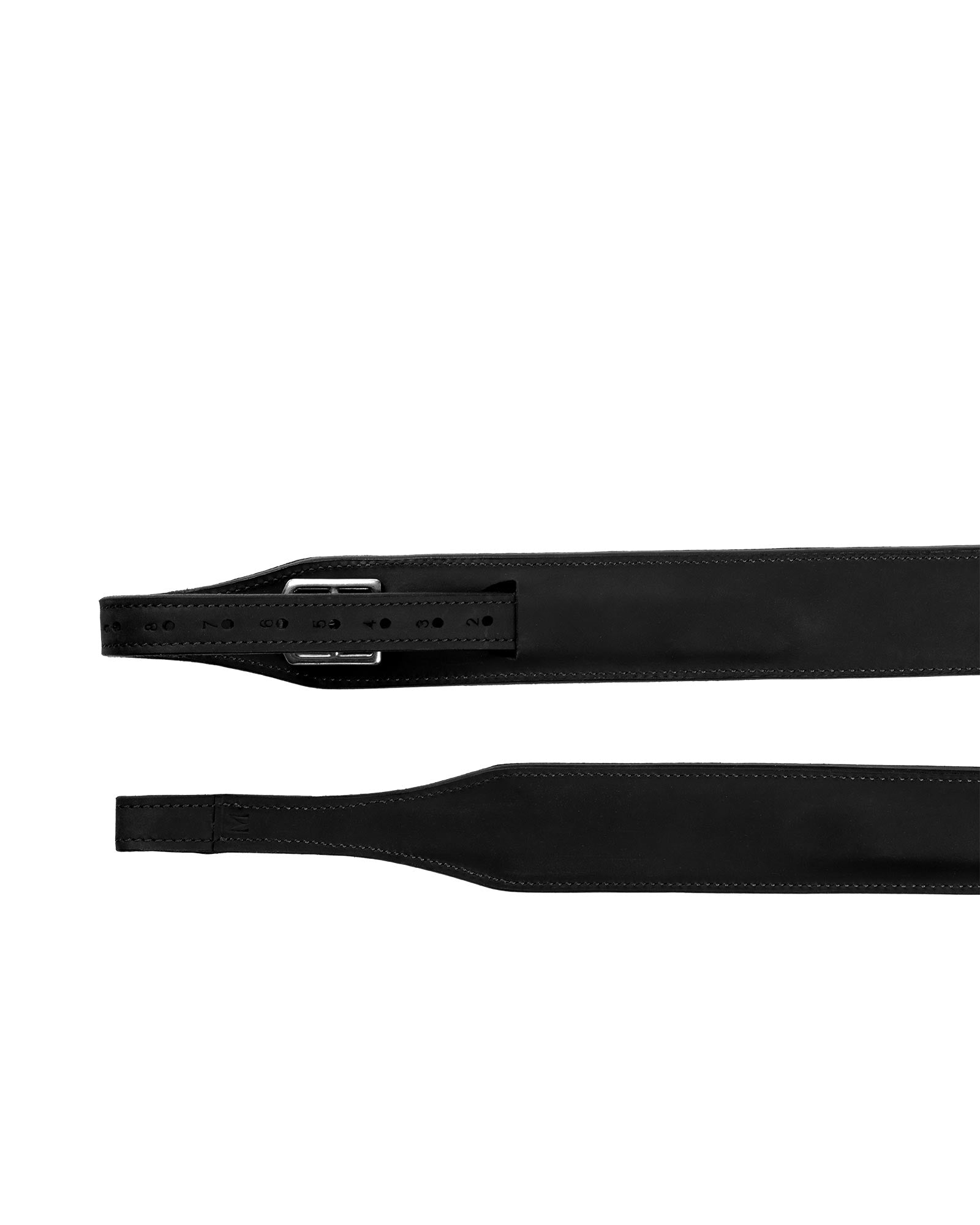 Acavallo Mono Stirrup Leathers Black