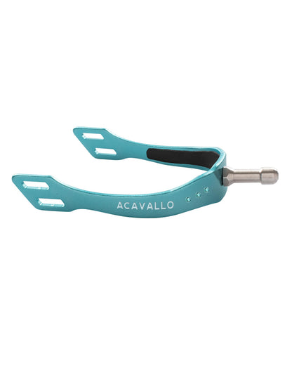 Acavallo Arena Aluplus 2.0 Spurs With Rhinestones Sky Blue