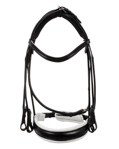 Acavallo Parnaso Bridle Double Reins Black/White