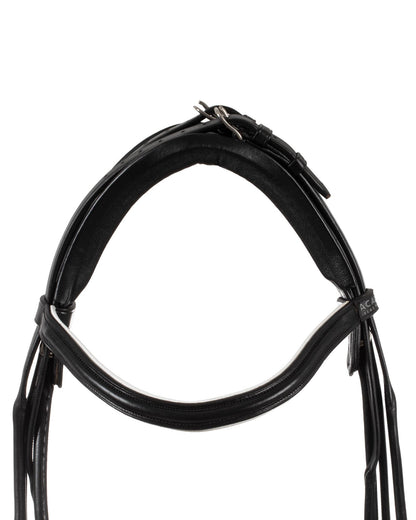 Acavallo Parnaso Bridle Double Reins Black/White