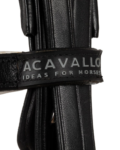 Acavallo Parnaso Bridle Double Reins Black/White