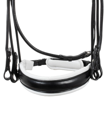Acavallo Parnaso Bridle Double Reins Black/White