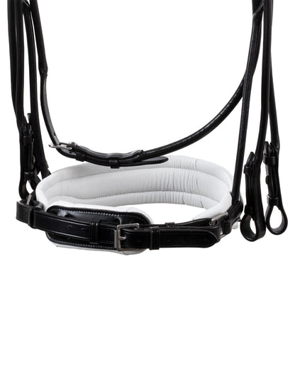 Acavallo Parnaso Bridle Double Reins Black/White