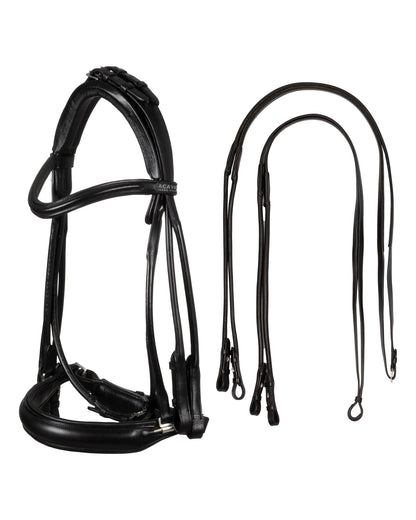Acavallo Parnaso Bridle Double Reins Black