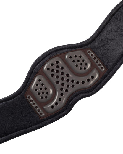 Acavallo Anatomical Dressage Girth Gel Pvc Dark Brown