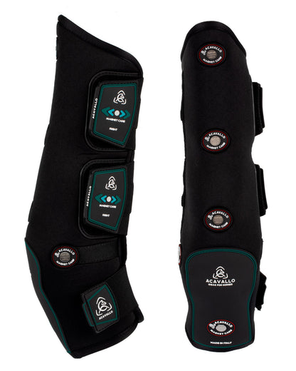 Acavallo Magnet Care Front Boots Black/Red