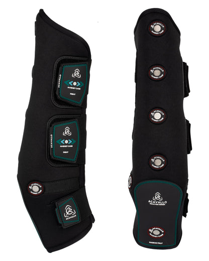 Acavallo Magnet Care Hind Boots Black/Red