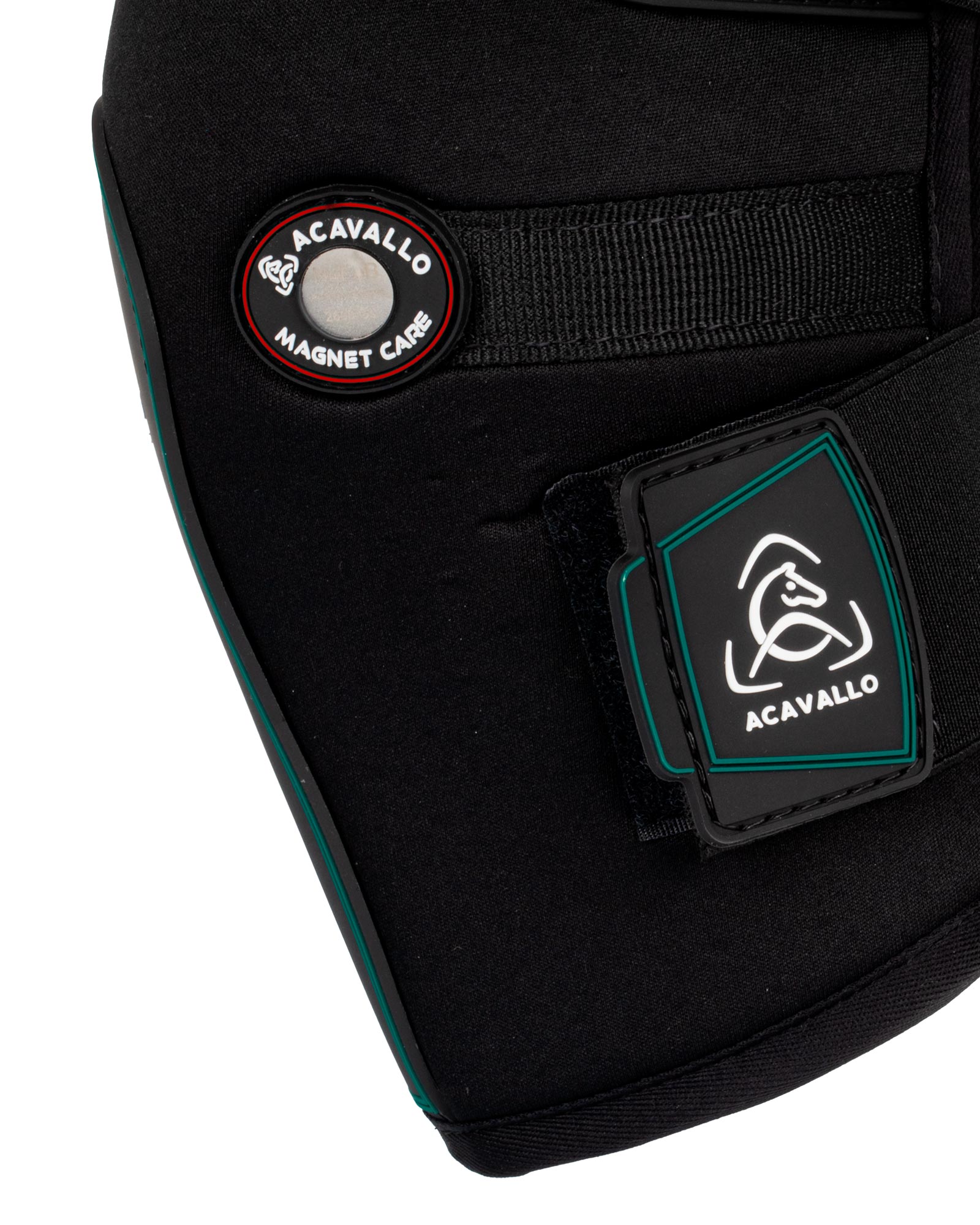 Acavallo Magnet Care Hind Boots Black/Red