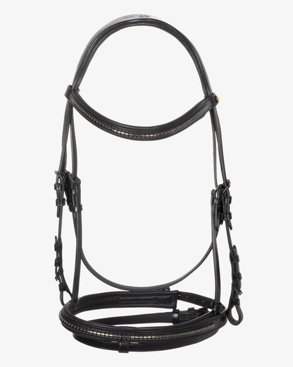 Equestro Leather Bridle With Black Clincher Black | Equiflair