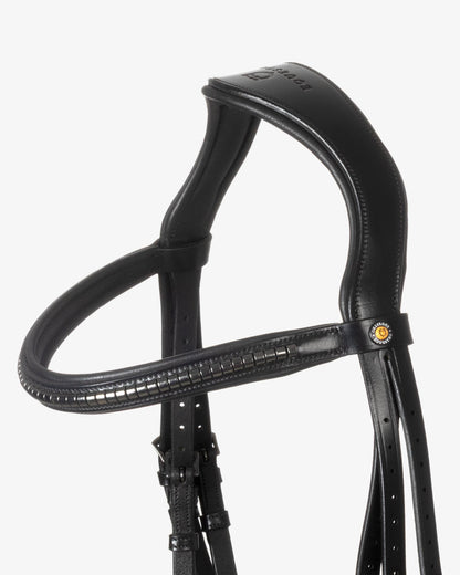 Equestro Leather Bridle With Black Clincher Black | Equiflair