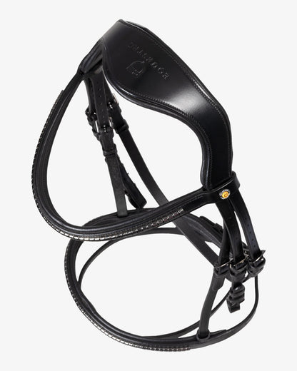 Equestro Leather Bridle With Black Clincher Black | Equiflair