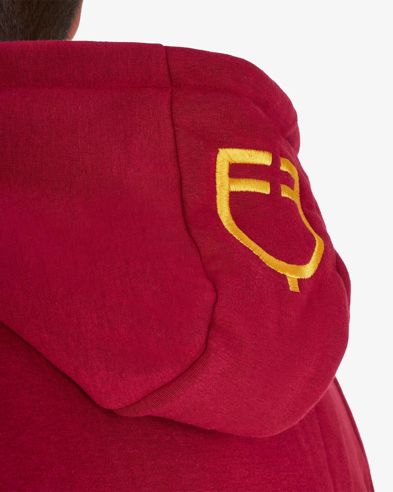 Equestro Men's Sweatshirt With Multi Logo Hood Scooter