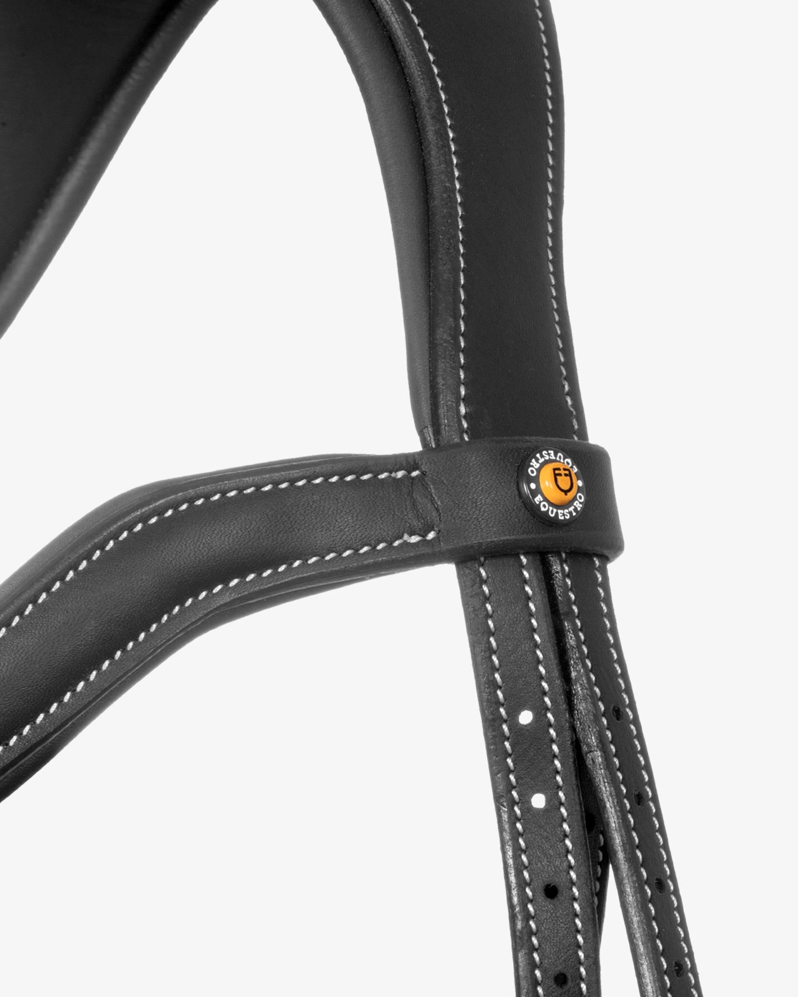 Equestro Soft Leather Stitched Bridle Black