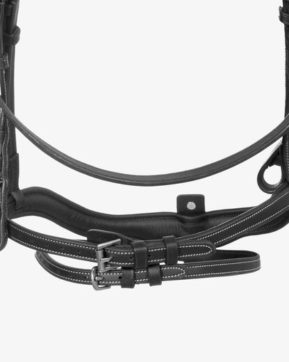 Equestro Soft Leather Stitched Bridle Black