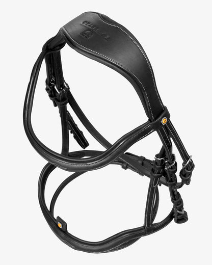 Equestro Soft Leather Stitched Bridle Black