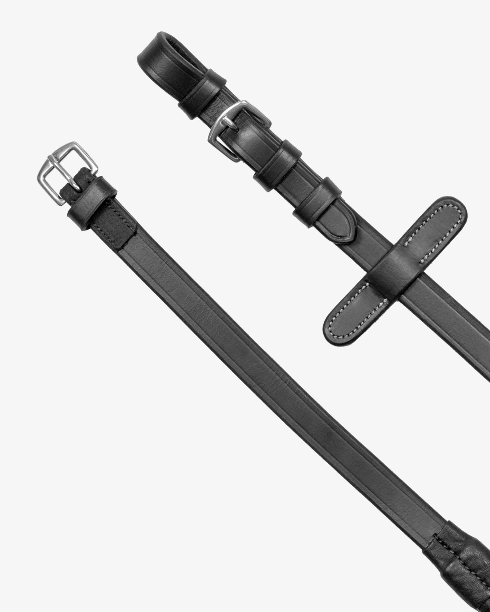 Equestro Soft Leather Stitched Bridle Black