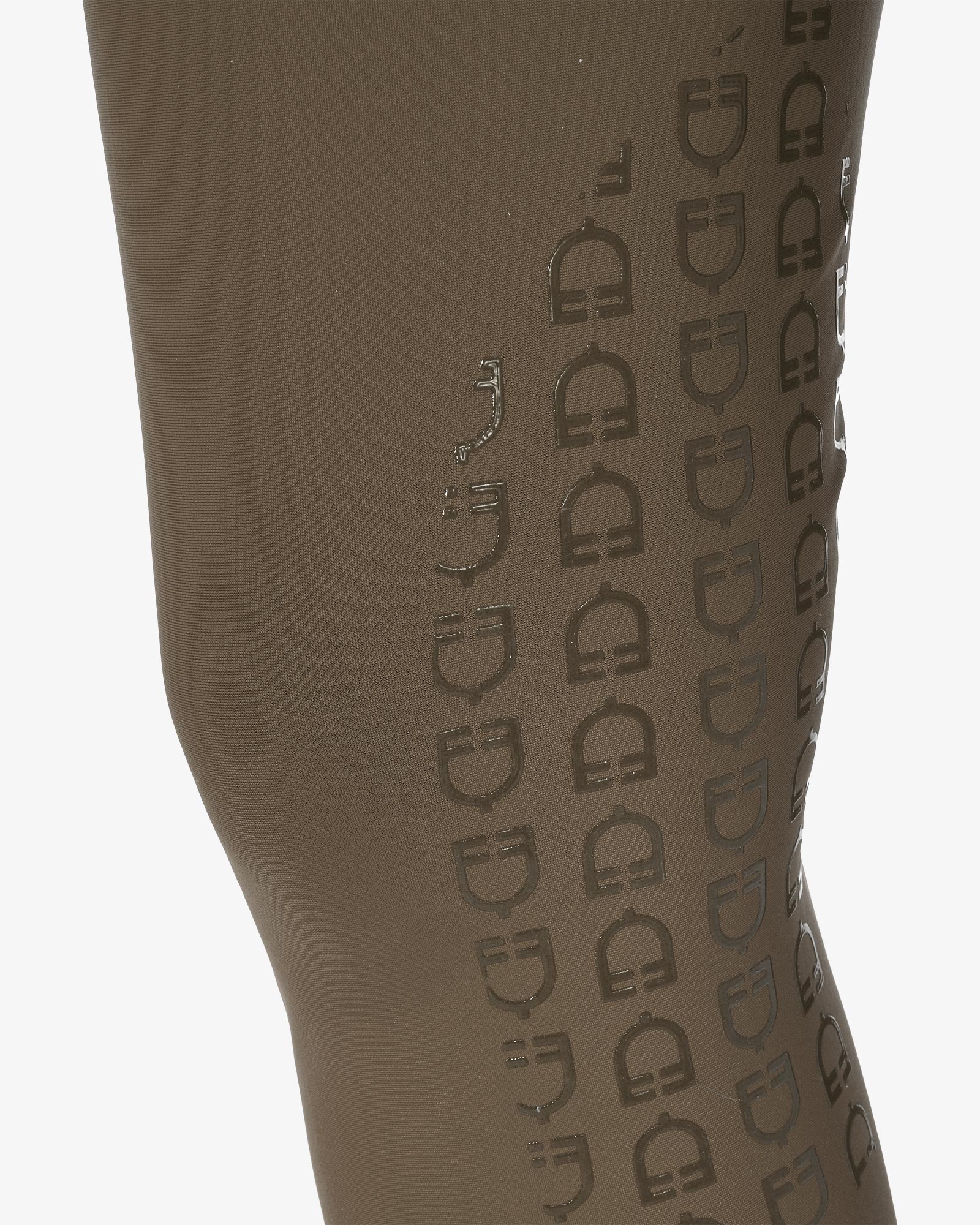 Equestro Women's High Waisted Knee Grip Breeches Walnut