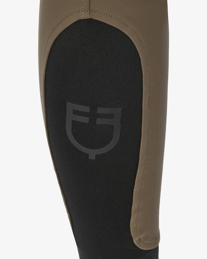 Equestro Women's High Waisted Knee Grip Breeches Walnut