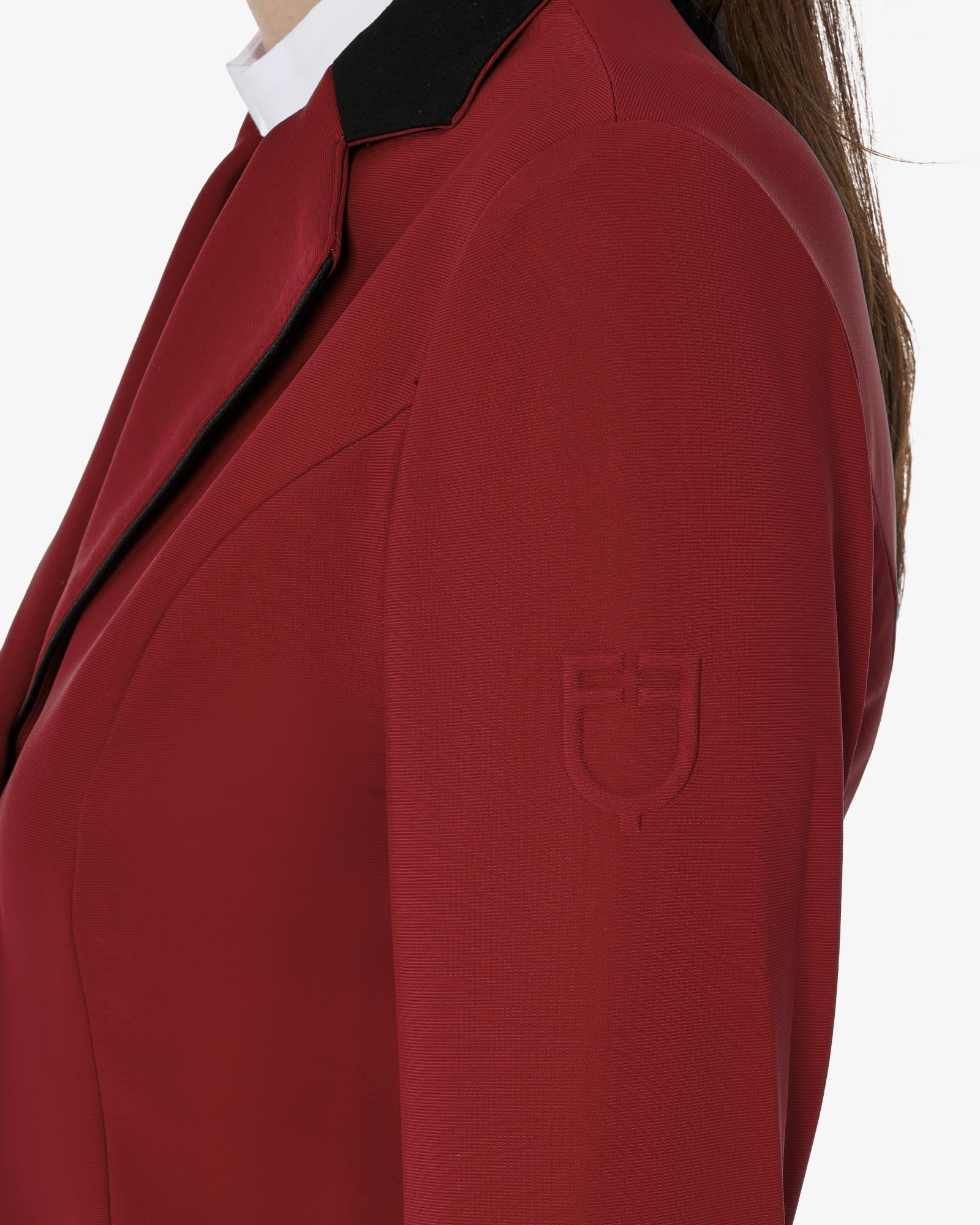 Equestro Women's Three Button Competition Jacket Rhubarb
