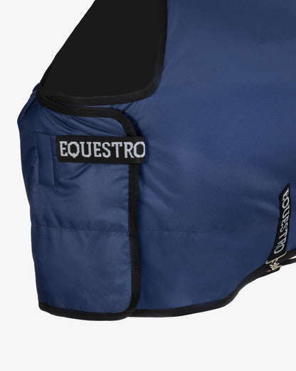 Equestro Nebraska Turnout Rug In Rip Stop Fabric 250G Navy | Equiflair