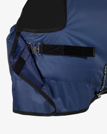 Equestro Nebraska Turnout Rug In Rip Stop Fabric 250G Navy | Equiflair