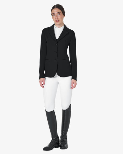 Equestro Women'S Three Button Competition Jacket Black